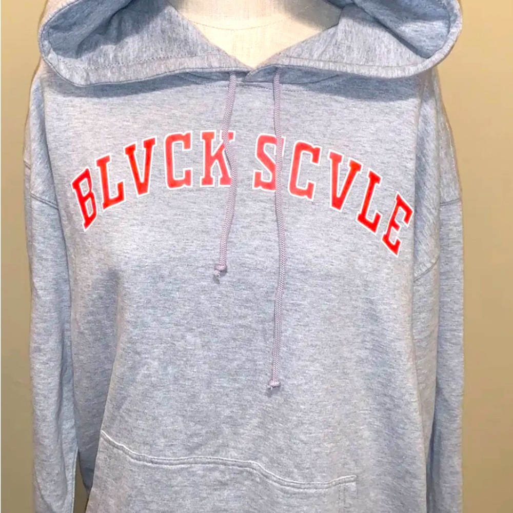 NWOT BLVLK SCVLE Gray SweatShirt Hoodie SIze XXL  Excellent Condition